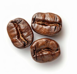 Obraz premium coffee beans, white background