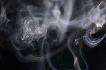 White smoke on a dark background, abstract, silver fog, minimalism, line of light