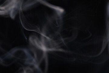 White smoke on a dark background, abstract, silver fog, minimalism, line of light