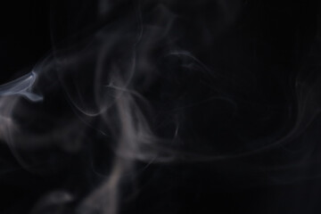 White smoke on a dark background, abstract, silver fog, minimalism, line of light