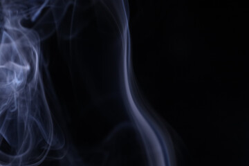 White smoke on a dark background, abstract, silver fog, minimalism, line of light
