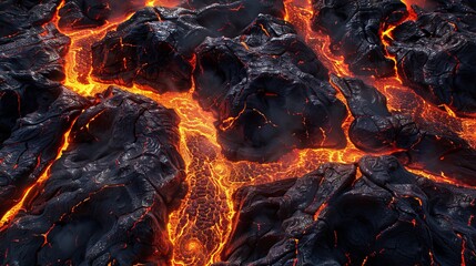 Authentic photo capturing realistic magma texture for immersive visual experience