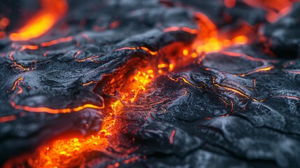Authentic photo capturing realistic magma texture for immersive visual experience