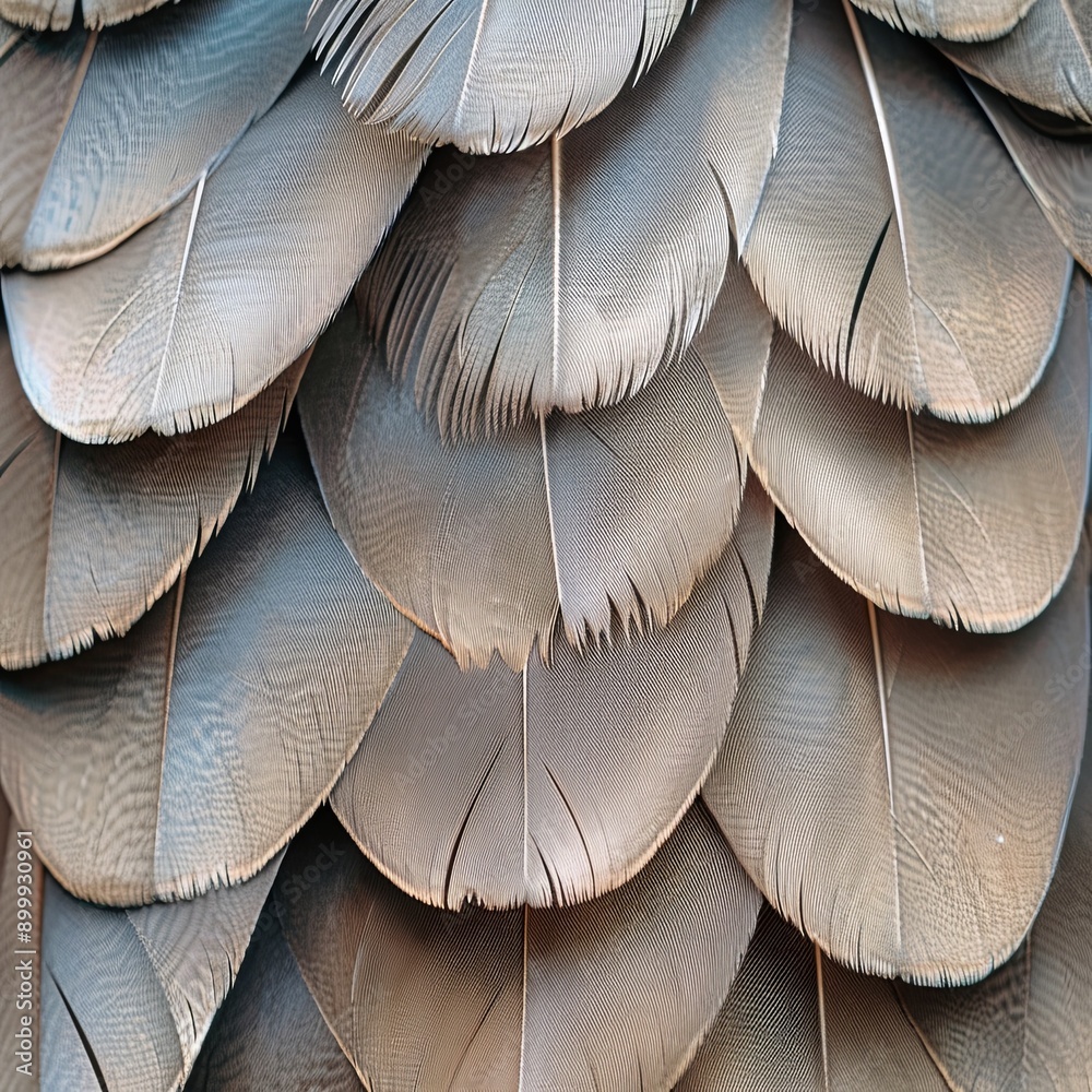 Aufkleber Captivating Peacock Feather Pattern Showcasing Iridescent Textures on Soft Color Background