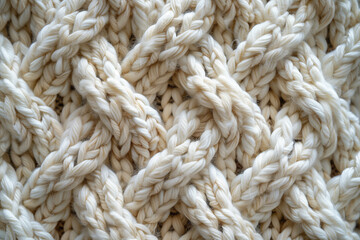 Knitted sweater pattern, top view