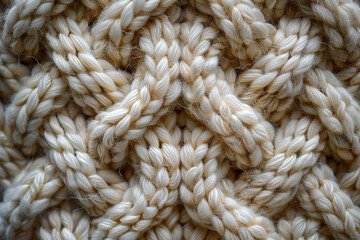 Knitted sweater pattern, top view