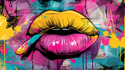 Graffiti Lips.