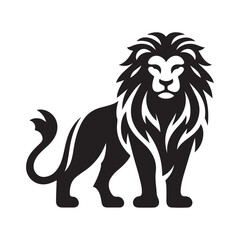 Lion silhouette vector illustration