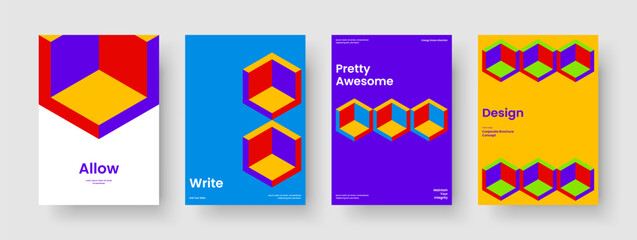 Fototapeta premium Modern Report Layout. Abstract Brochure Design. Geometric Poster Template. Book Cover. Background. Banner. Flyer. Business Presentation. Advertising. Pamphlet. Portfolio. Brand Identity. Newsletter