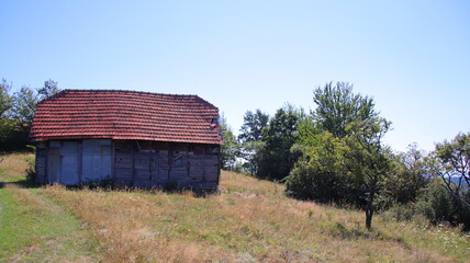 old red barn