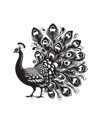 peafowl bird vector art,graphics peafowl birds icons set,vintage illustration peafowl bird clipart,vector peafowl birds flat style artwork design