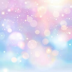 Fototapeta premium Blurred pastel background with bokeh effect, soft focus, dreamy and romantic style