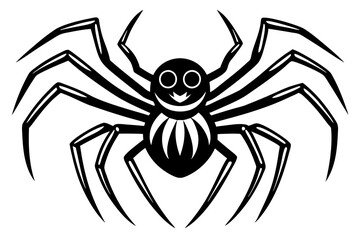 Vector Line Art Halloween Spider Icon