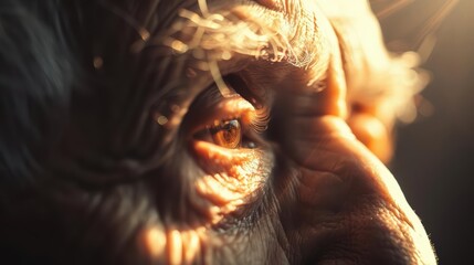 International Day of Older Persons is commemorated with sunlight filtering through an interactive display of elder wisdom