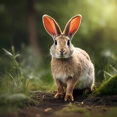 Fototapeta premium rabbit in the woods