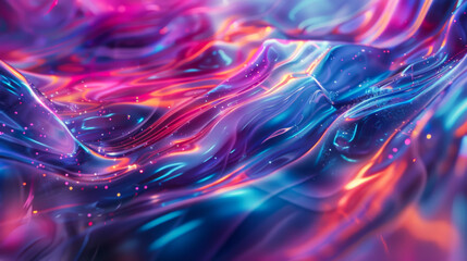 Obraz premium Abstract background. Bright neon gradient in purple shades. Copy space.
