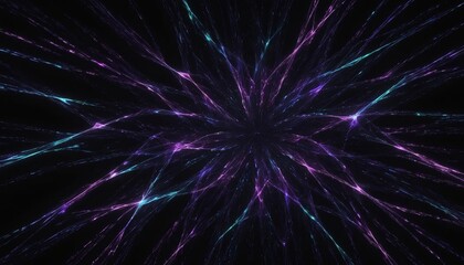 black background with light pink, purple, blue and green lights banner created with generative ai.