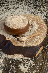 white sesame seeds for use in cooking