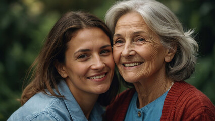 Obraz premium AI generation picture related to Mother's Day celebration, creative greeting card, banner, poster