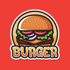 Burger Logo Design for Franchise, Street Food, Restaurant, Neon Box Etc.
