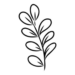 Shrub of various shapes, bush of grass With illustration style doodle and line art