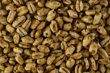 texture of puffed spelt, food wallpaper