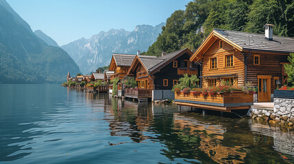 Obraz premium lake in the mountains