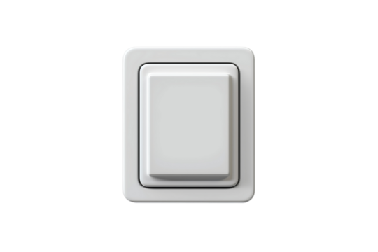 modern light switch isolated on transparent background