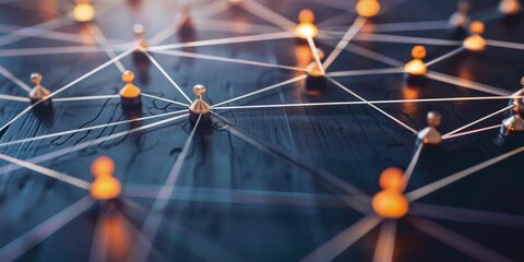 Organizational structure concept. Teamwork organization and business workflow process management for Information on hierarchical structure of departments in business	