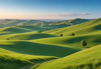 Obraz premium landscape with field and sky