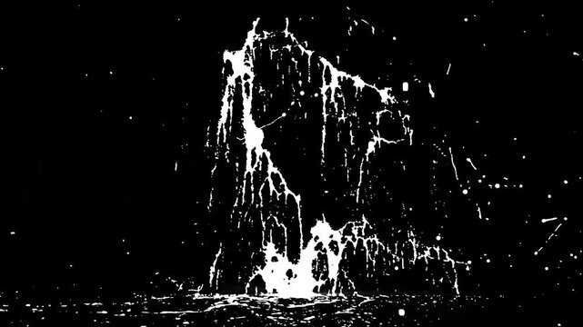 Quick blood splatter VFX element - 60fps, 4K Pro Res with mask pass