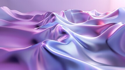 Obraz premium Abstract purple and blue 3d render of a rippling liquid surface.