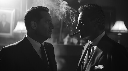 Old Money Fashion, two men having a business conversation