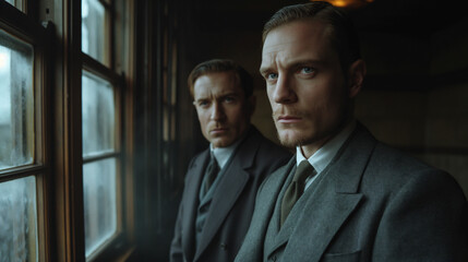 Old Money Fashion, two men having a business conversation