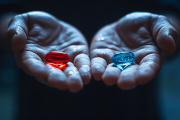 Red pill and blue pill choice