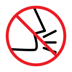 Keep silence icon template
