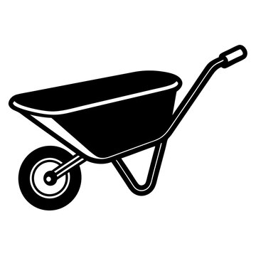 recommend clip art: Wheelbarrow Black and White Drawing Illustration