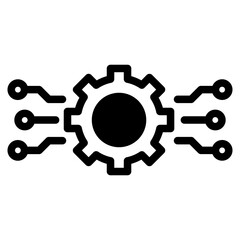 Device settings  icon. Cogwheels system. Cyberspace. 