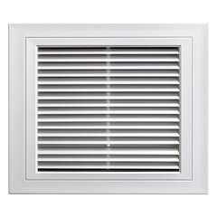 Wall vent cover isolated on transparent white background, clipping path