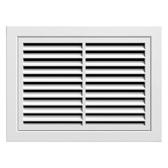 Wall vent cover isolated on transparent white background, clipping path