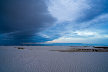 white sand national park landscape