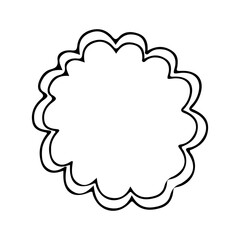 Circle clip art design on plain white transparent isolated background for card, shirt, hoodie, sweatshirt, apparel, tag, mug, icon, poster or badge