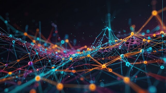 Data Scientist Analyzing Complex Neural Network Patterns on Futuristic Virtual Screen