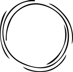 Circle clip art design on plain white transparent isolated background for card, shirt, hoodie, sweatshirt, apparel, tag, mug, icon, poster or badge