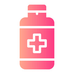 Obraz premium sanitizer gradient icon