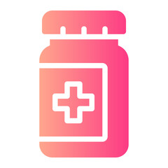pills bottle gradient icon