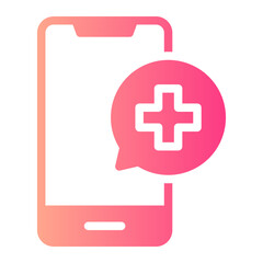 Obraz premium smartphone gradient icon