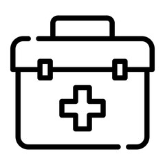 medical kit line icon