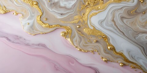 Marble abstract acrylic background. Marbling artwork texture. Agate ripple pattern. Gold powder.