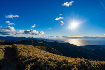 西伊豆スカイライン 達磨山の夕暮れ